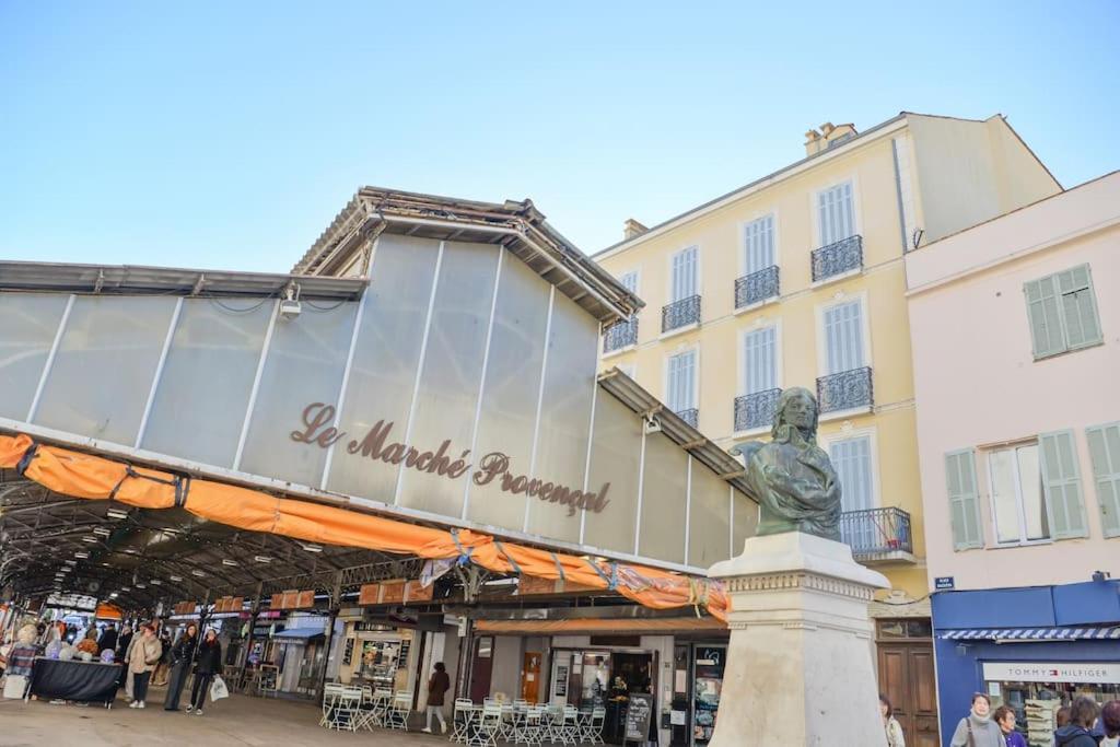 Old Town Antibes Superb New Flat, For 3, Ac, Wi-Fi Apartment Luaran gambar